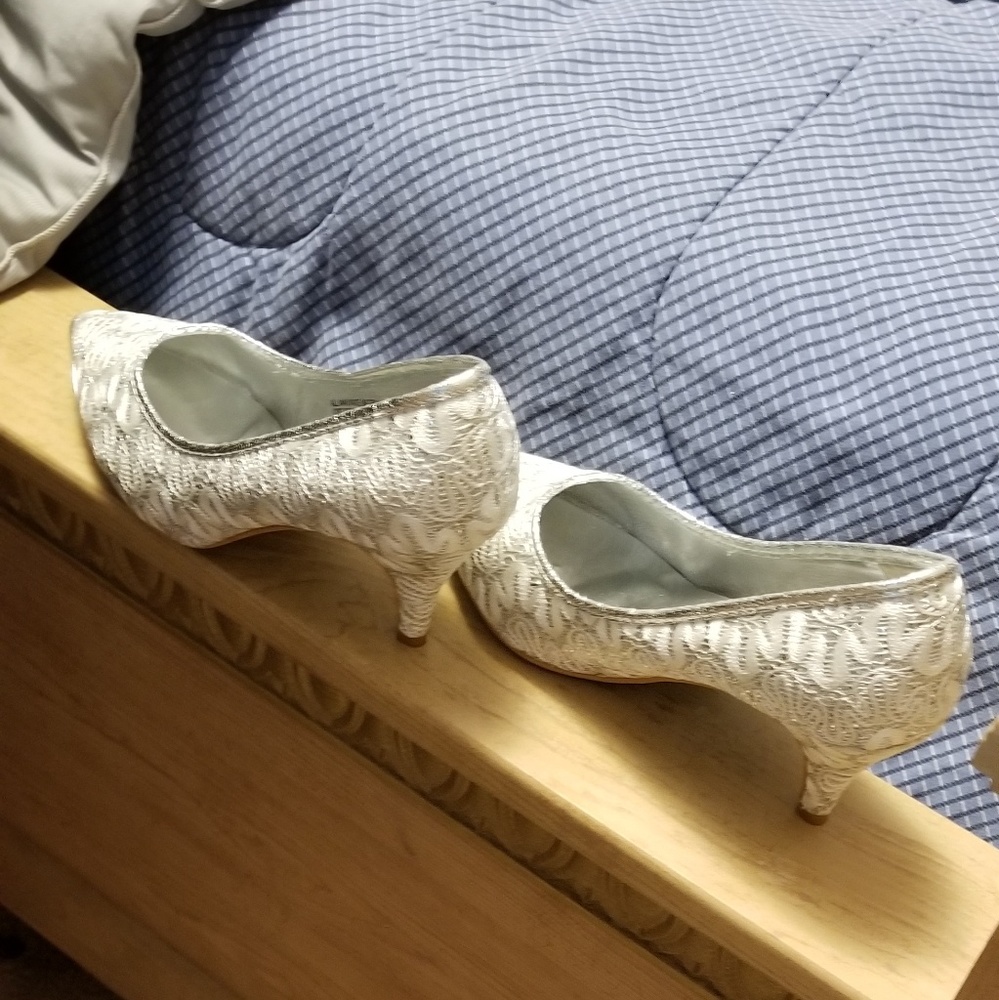 Silver shoes